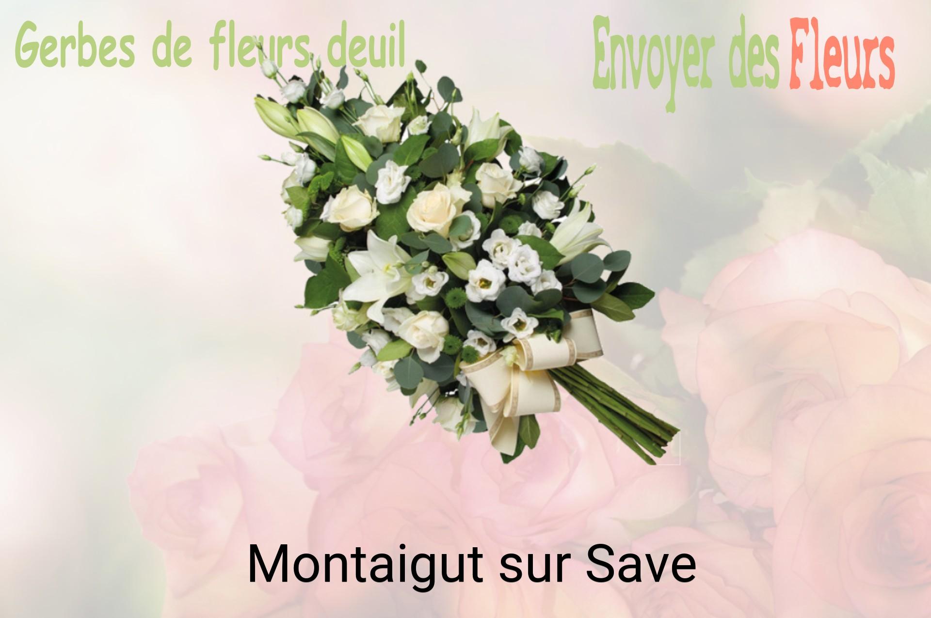 Gerbe de fleurs de deuil livrée à Montaigut-sur-Save